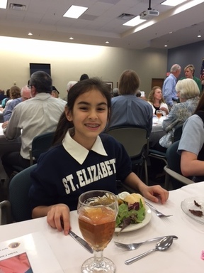 St. E's Student at Lions CLub Luncheon.JPG